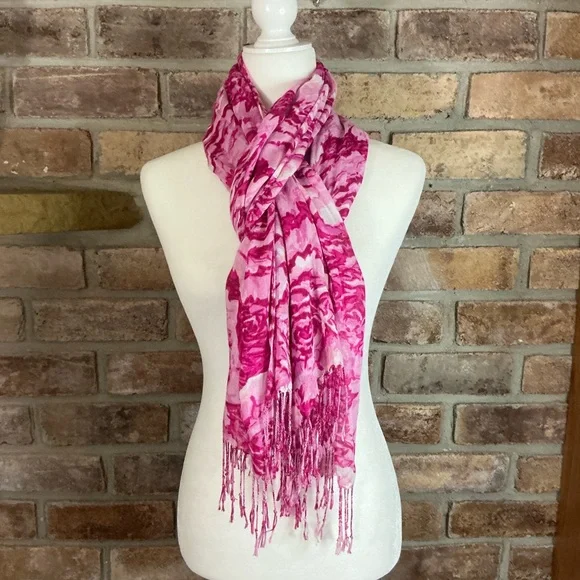 ISAAC MIZRAHI LIVE! Floral Scarf - Picture 5 of 6